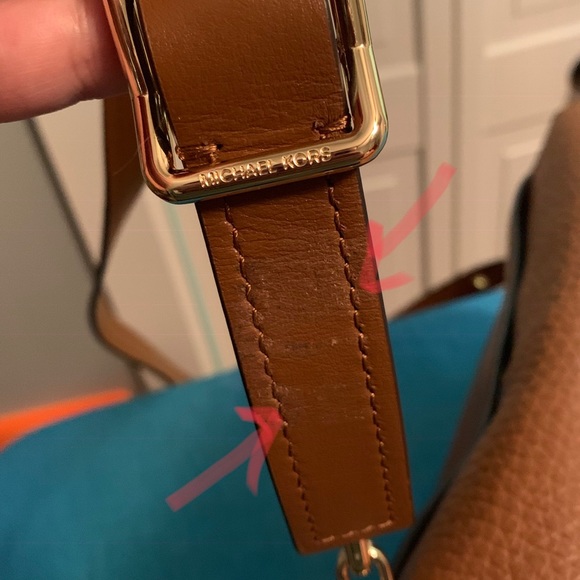 NWOT Michael Kors Brown Leather Cooper cross body - Picture 7 of 8